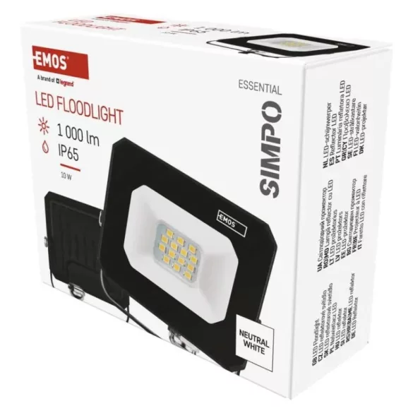 EMOS LED REFLEKTRO SIMPO 10W 1000LM IP65 NW ZS2213