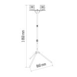 EMOS LED REFLEKTOR HOBBY SLIM 2X 30W + HÁROMLÁBÚ ÁLLVÁNY ZS2231.2