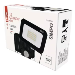 EMOS LED REFLEKTOR SIMPO 20W 2000LM IP44 NW PIR ZS2323