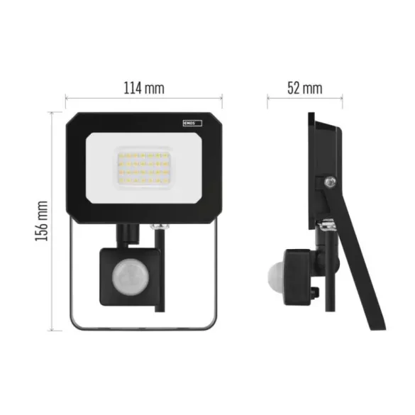 EMOS LED REFLEKTOR SIMPO 20W 2000LM IP44 NW PIR ZS2323