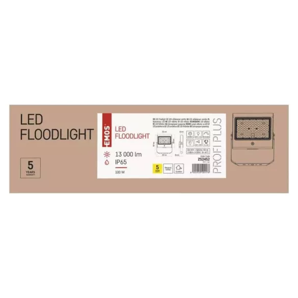 EMOS PROFI+ LED reflektor 100W 13000lm természetes fehér ZS2452