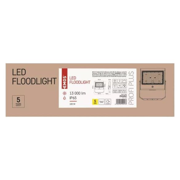 EMOS PROFI+ LED reflektor 100W 13000lm természetes fehér ZS2452