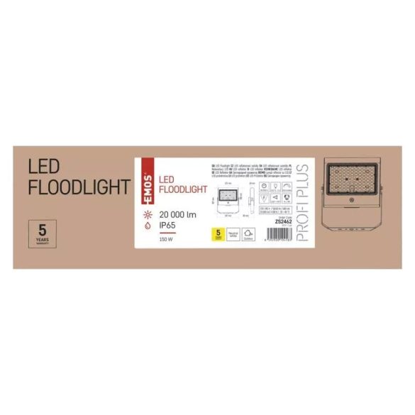 EMOS PROFI PLUS LED reflektor 150W 20000lm természetes fehér ZS2462