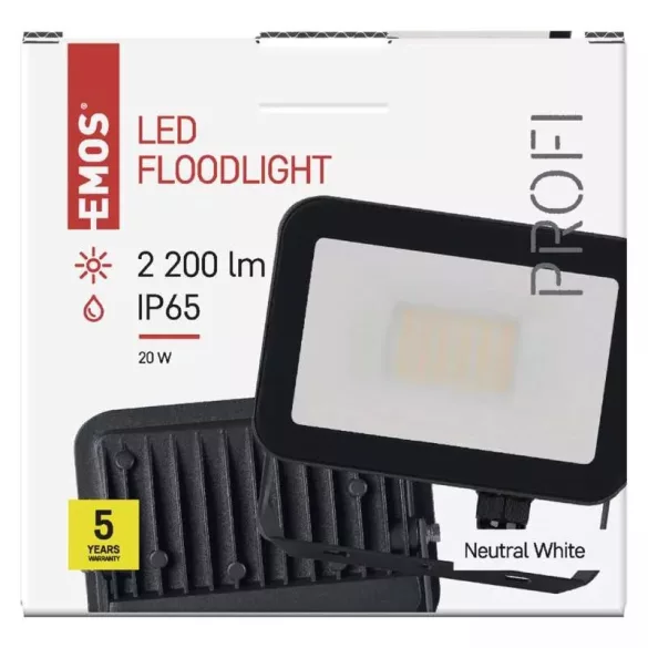 EMOS Profi LED reflektor 20W 2200lm IP65 természetes fehér ZS2622
