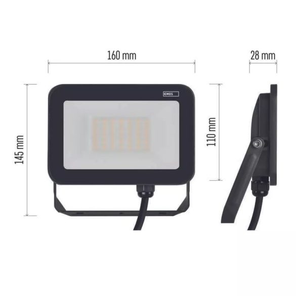 EMOS Profi LED reflektor 30W 3300lm IP65 természetes fehér ZS2632