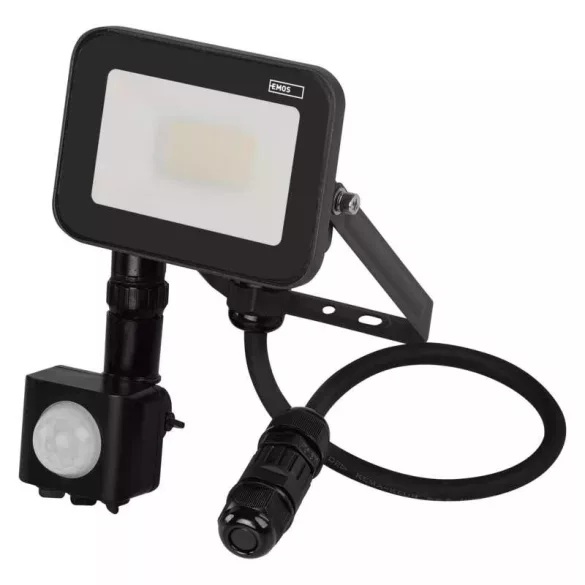 EMOS Profi LED reflektor 10W 1100lm mozgásérzékelőve IP65 term. fehér ZS2712