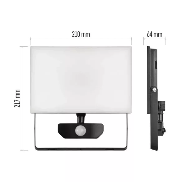LED REFLEKTOR TAMBO 50W 5000 LM PIR(mozgásérzégelő), ZS2942