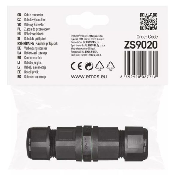 EMOS Kábelcsatlakozó IP68 ZS9020