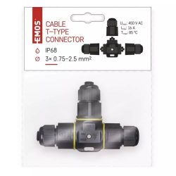 EMOS T kábelcsatlakozó ip68 ZS9030