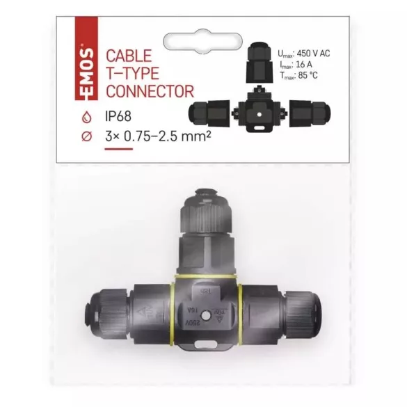 EMOS T kábelcsatlakozó ip68 ZS9030