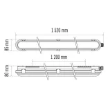 EMOS LED PORÁLLÓ LÁMPA 56W NW IP66 ZT1620E