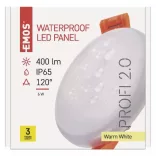EMOS Exclusive LED panel beépíthető 6W 400lm IP65 meleg fehér  ZV1111