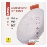 EMOS Exclusive LED panel beépíthető 6W 400lm IP65 term. fehér  ZV1112