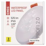 EMOS Exclusive LED panel beépíthető 8W 525lm IP65 term. fehér  ZV1122