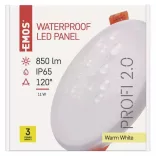 EMOS Exclusive LED panel beépíthető 11W 850lm IP65 meleg fehér  ZV1131