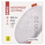 EMOS Exclusive LED panel beépíthető 11W 850lm IP65 természetes fehér  ZV1132
