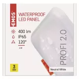 EMOS Exclusive LED panel beépíthető 6W 400lm IP65 term. fehér ZV2112