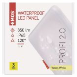 EMOS Exclusive LED panel beépíthető 11W 850lm IP65 meleg fehér ZV2131