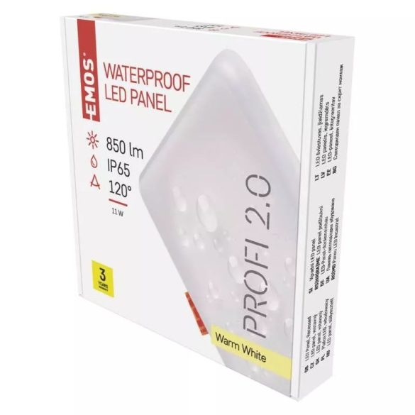 EMOS Exclusive LED panel beépíthető 11W 850lm IP65 meleg fehér ZV2131