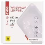 EMOS Exclusive LED panel beépíthető 11W 850lm IP65 természetes fehér ZV2132