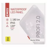 EMOS LED panel beépíthető 13W 1180lm IP65 természetes fehér  ZV2142