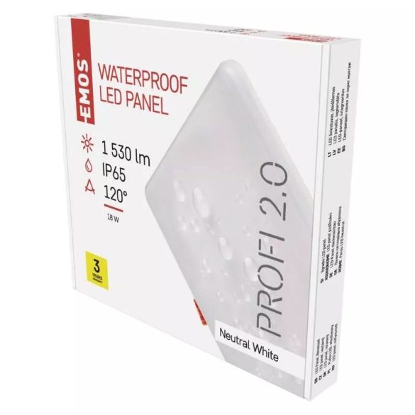 EMOS LED PANEL BEÉPÍTHETŐ 18 W NW IP65 ZV2152