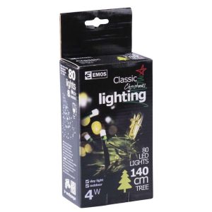 KARÁCSONYI FÉNYFÜZÉR 80 LED 8M term. fehér ZY0802