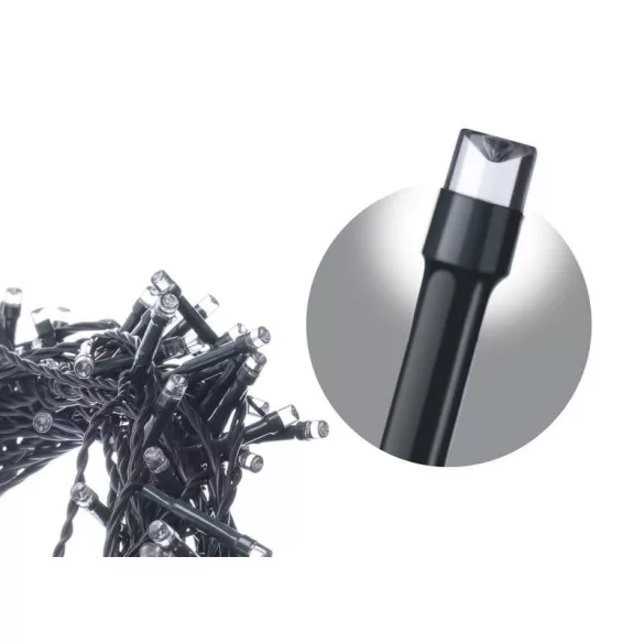 KARÁCSONYI FÉNYFÜZÉR 100 LED 10M Day Light, TIMER ZY0807T