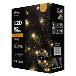 KARÁCSONYI FÉNYF FIREFLY 12M 120LED IP44 VINTAGE ZY1907T