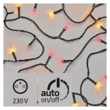 KARÁCSONYI FÉNYF FIREFLY 12M 120LED IP44 VINTAGE/PIROS ZY1908T