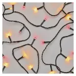 KARÁCSONYI FÉNYF FIREFLY 12M 120LED IP44 VINTAGE/PIROS ZY1908T