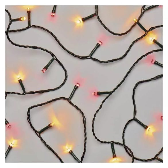 KARÁCSONYI FÉNYF FIREFLY 12M 120LED IP44 VINTAGE/PIROS ZY1908T