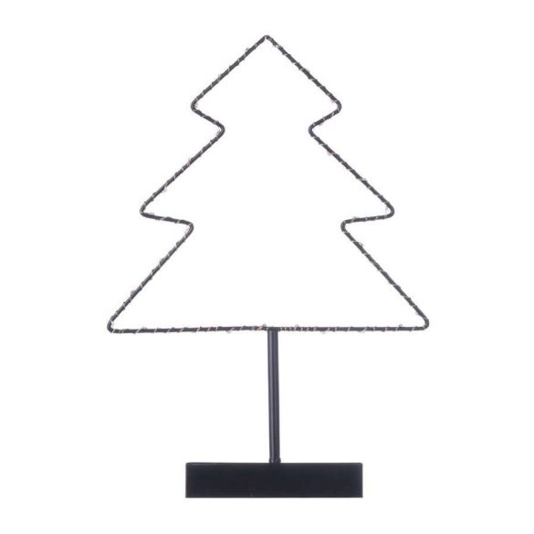 EMOS ZY1961 Karácsonyi Fénydekoráció, Fenyőfa, 30 Led, 3xAA, Időzítő, Meleg Fehé