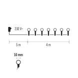 HOME DECO FÉNYF CHERRY 4M 40LED IP44 IDŐZÍTŐ KÉK/PINK ZY2019T