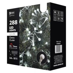   KARÁCSONYI FÉNYF CHERRY SÜNI 2.4M 288LED IP44 IDŐZÍTŐ HIDEG ZY2032T