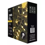 KARÁCSONYI FÉNYF CHERRY SÜNI 2.4M 288LED IP44 IDŐZÍTŐ MELEG ZY2033T