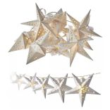 EMOS Karácsonyi Fényforrás 3D csillag 10LED 2×AA időzítő meleg fehér ZY2064