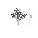 HOME DECO LED FA 40cm 32LED 3xAA IDŐZÍTŐ MELEG FEHÉR