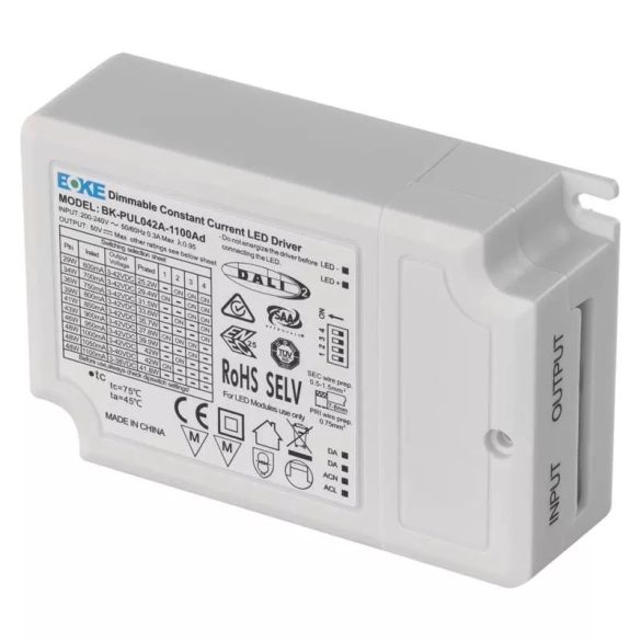 EMOS Dali Fényerőszabályozó vezérlő LED panelhez 1050mA 40W ZZ409BD