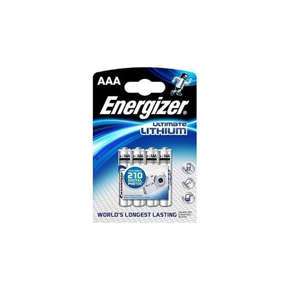 Energizer Litium (Ultimate LITHIUM) L92 AAA mikró elem 1,5V BL/4