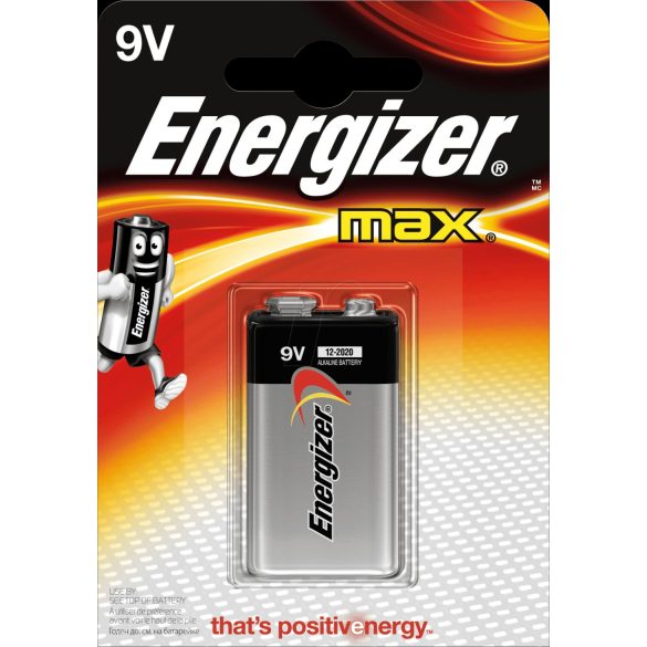 Energizer Max 9V-os elem (6LR61) bl/1