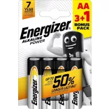 Energizer Alkaline Power AA ceruza alkáli elem LR6 Bl/3+1