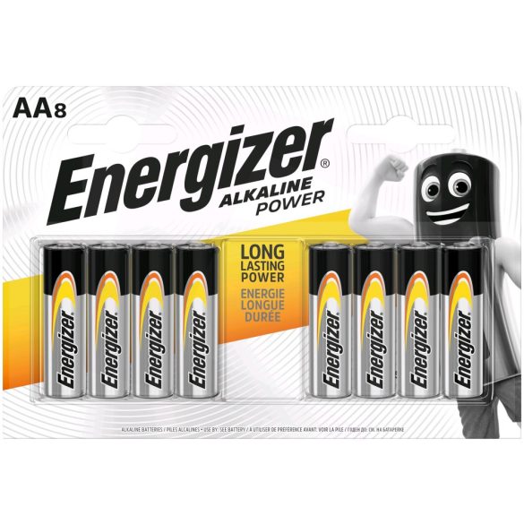 Energizer Alkaline Power AA 8 ceruza alkáli elem LR6 bl/4+4