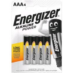 Energizer Alkaline Power AAA mikró alkáli elem (LR03) BL/4