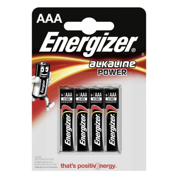 Energizer Alkaline Power AAA mikró alkáli elem (LR03) BL/4