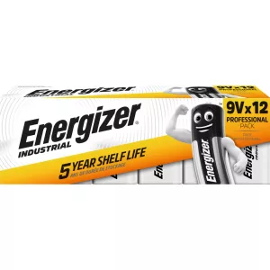 Energizer INDUSTRIAL 9V-os elem (6LR61) dobozos/12