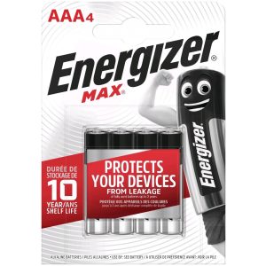 Energizer Max AAA mikró elem (LR03) BL/4
