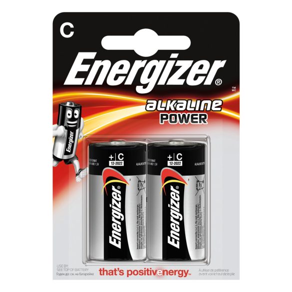Energizer Alkaline Power C baby alkáli elem (LR14) BL/2