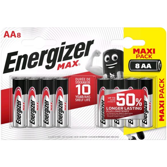 Energizer Max AA ceruza elem LR6 bl/8