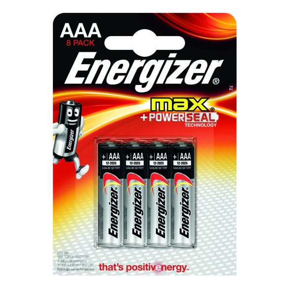Energizer Max AAA mikró elem (LR03) BL/8